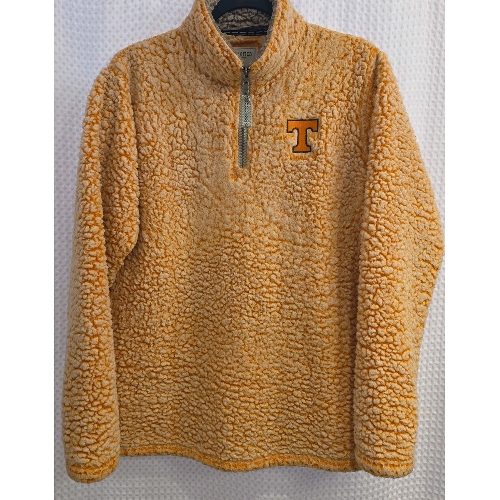 Tennessee Volunteers Jacket Women Large NCAA Football Pullover Sherpa Fleece